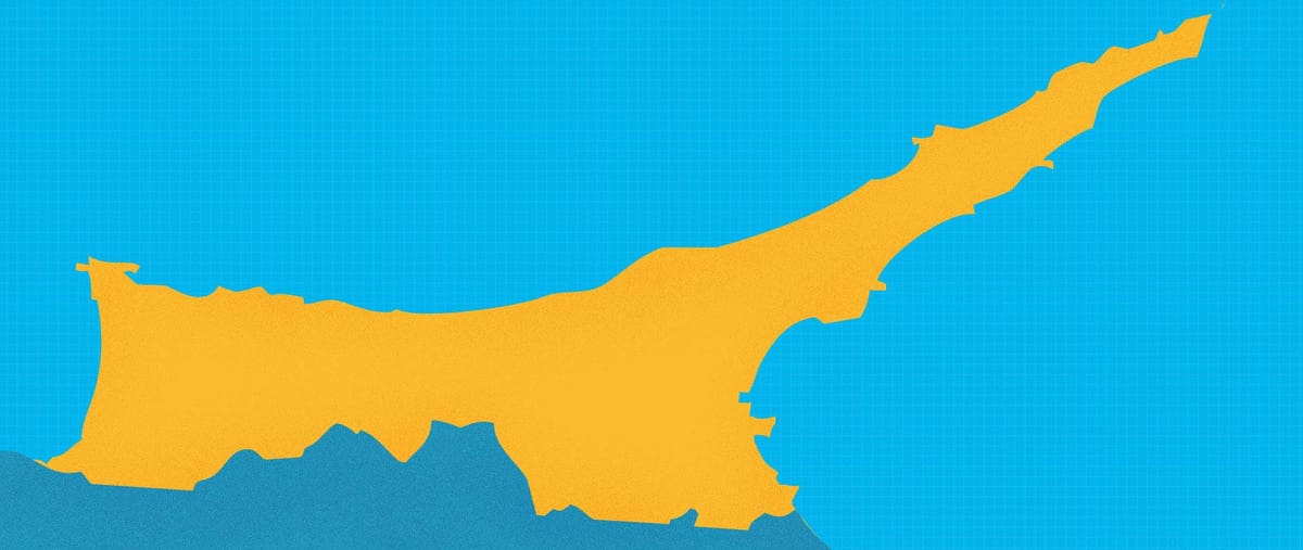 地図の北キプロスリゾート
