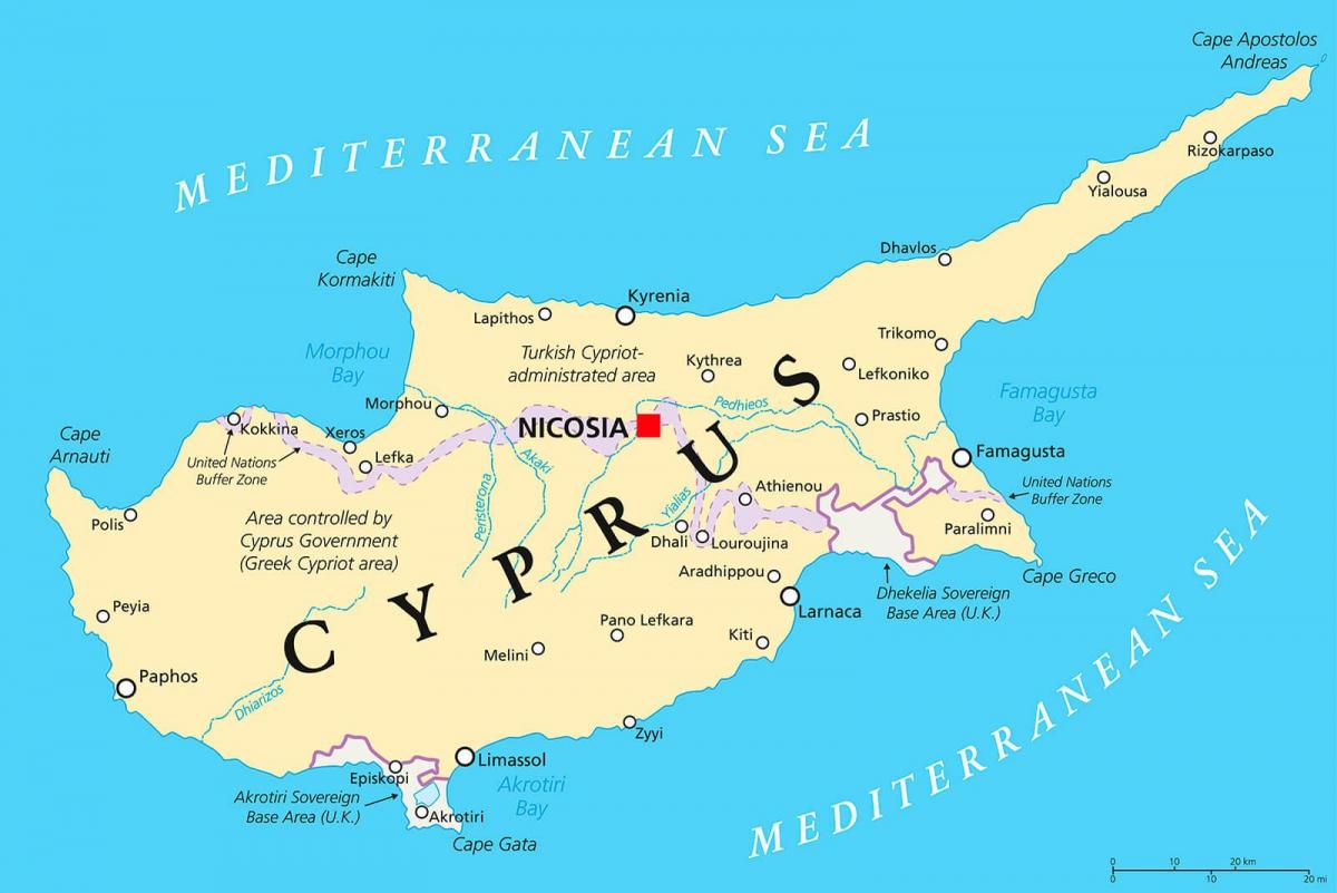 地図キプロス