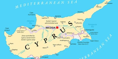 地図キプロス