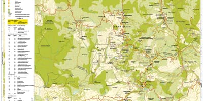 地図troodos山キプロス