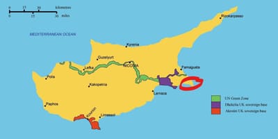 地図kapparisキプロス