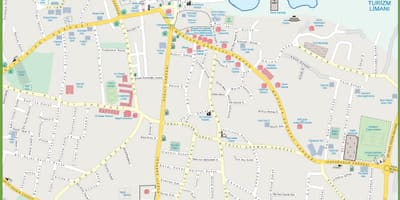 地図の北キプロスkyrenia