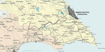 地図キプロスprotaras