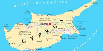 地図キプロス